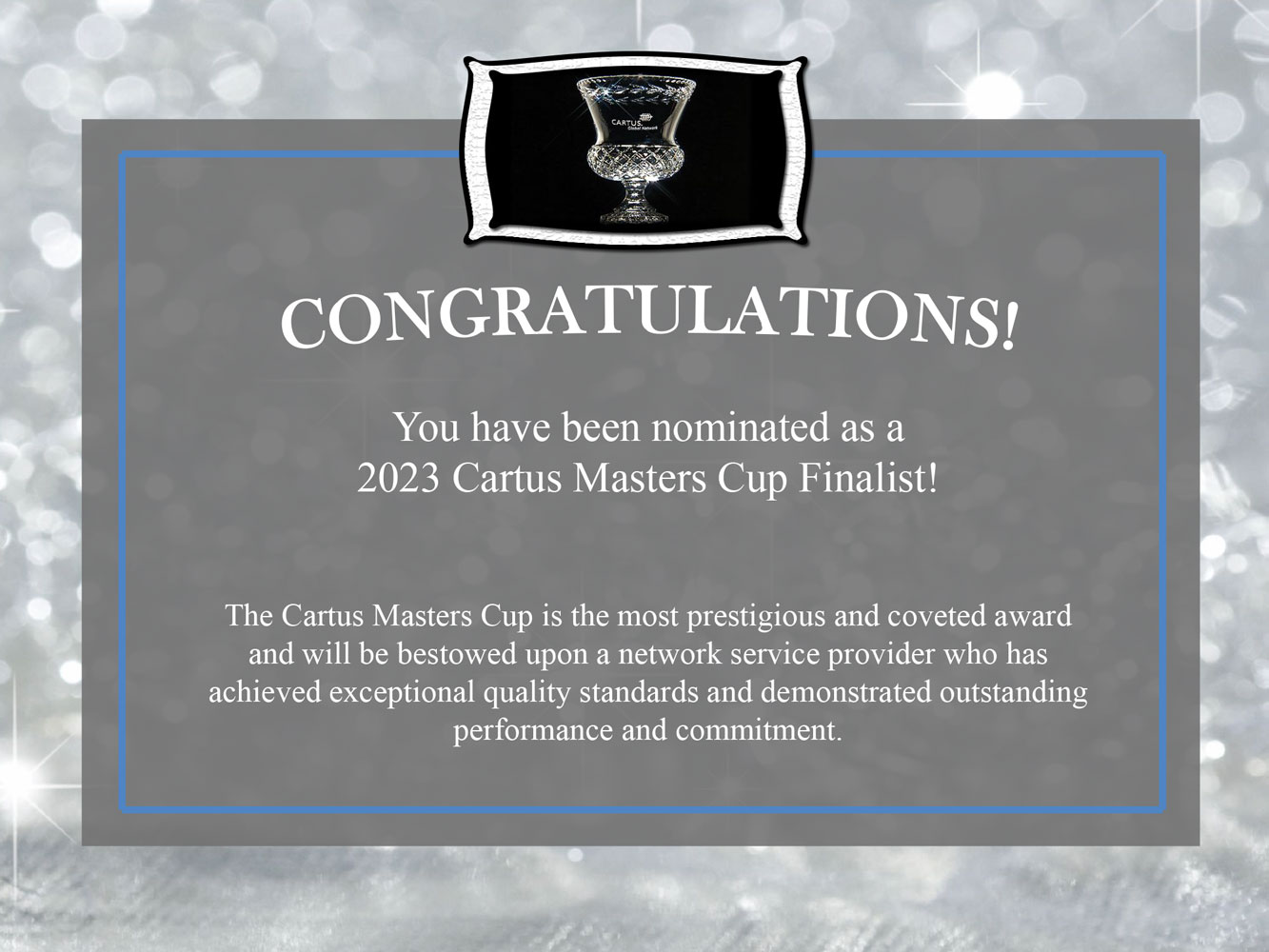 New World Van Lines is Nominated for a Prestigious Cartus Masters Cup Award at the 2023 Global Network Conference